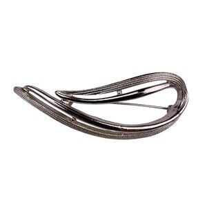 Sarah Coventry Womens Silver Tone Metal Leaf Abstract Brooch Pin Vintage Jewelry